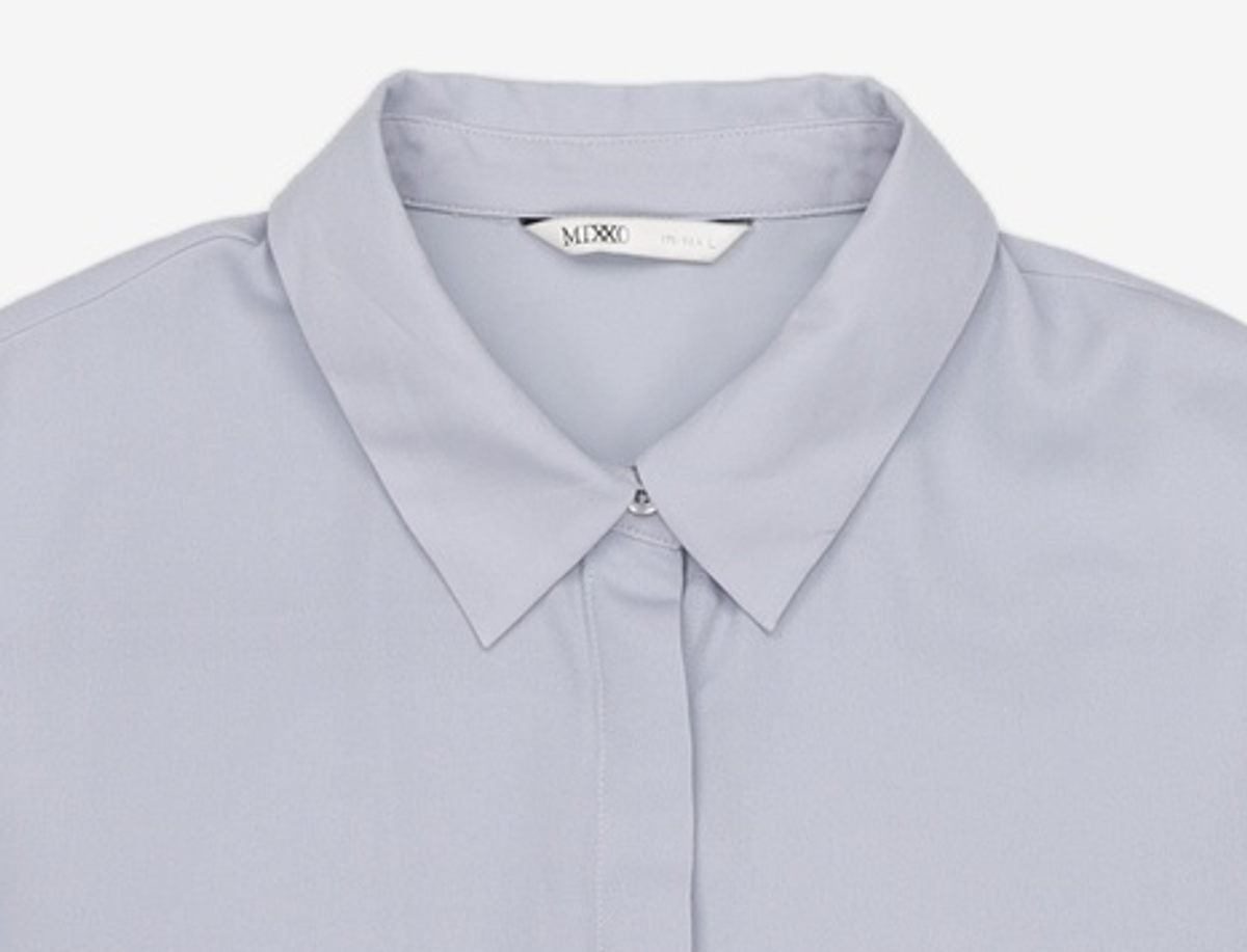 미쏘(MIXXO) 셔츠카라 블라우스 MIWBLB310B L