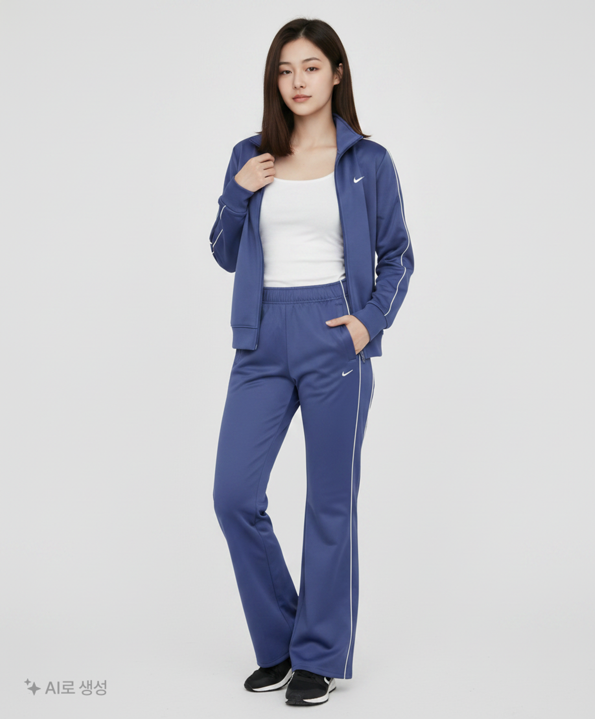 나이키(NIKE) 스포츠웨어 윈드러너 슬림 미드라이즈 니트 팬츠 W - 미드나이트 네이비:세일 / HJ1017-410 M