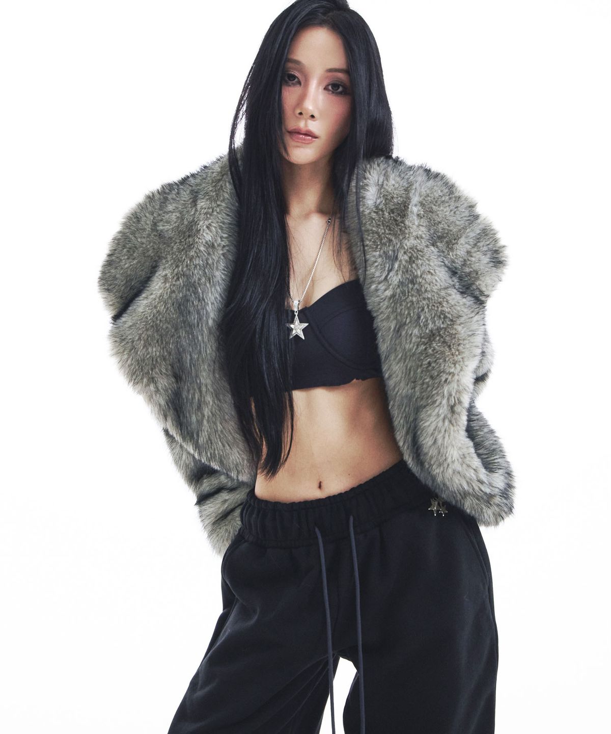 시데라(SIDERA) SMOKE FUR JACKET [short]