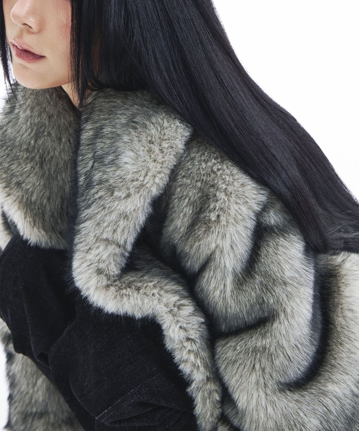 시데라(SIDERA) SMOKE FUR JACKET [long]