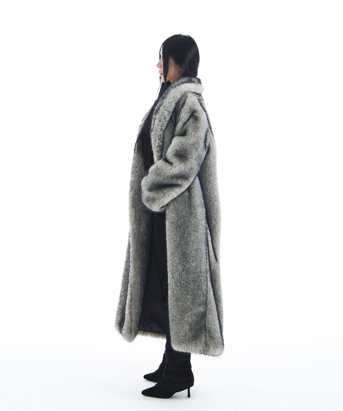 시데라(SIDERA) SMOKE FUR JACKET [long]