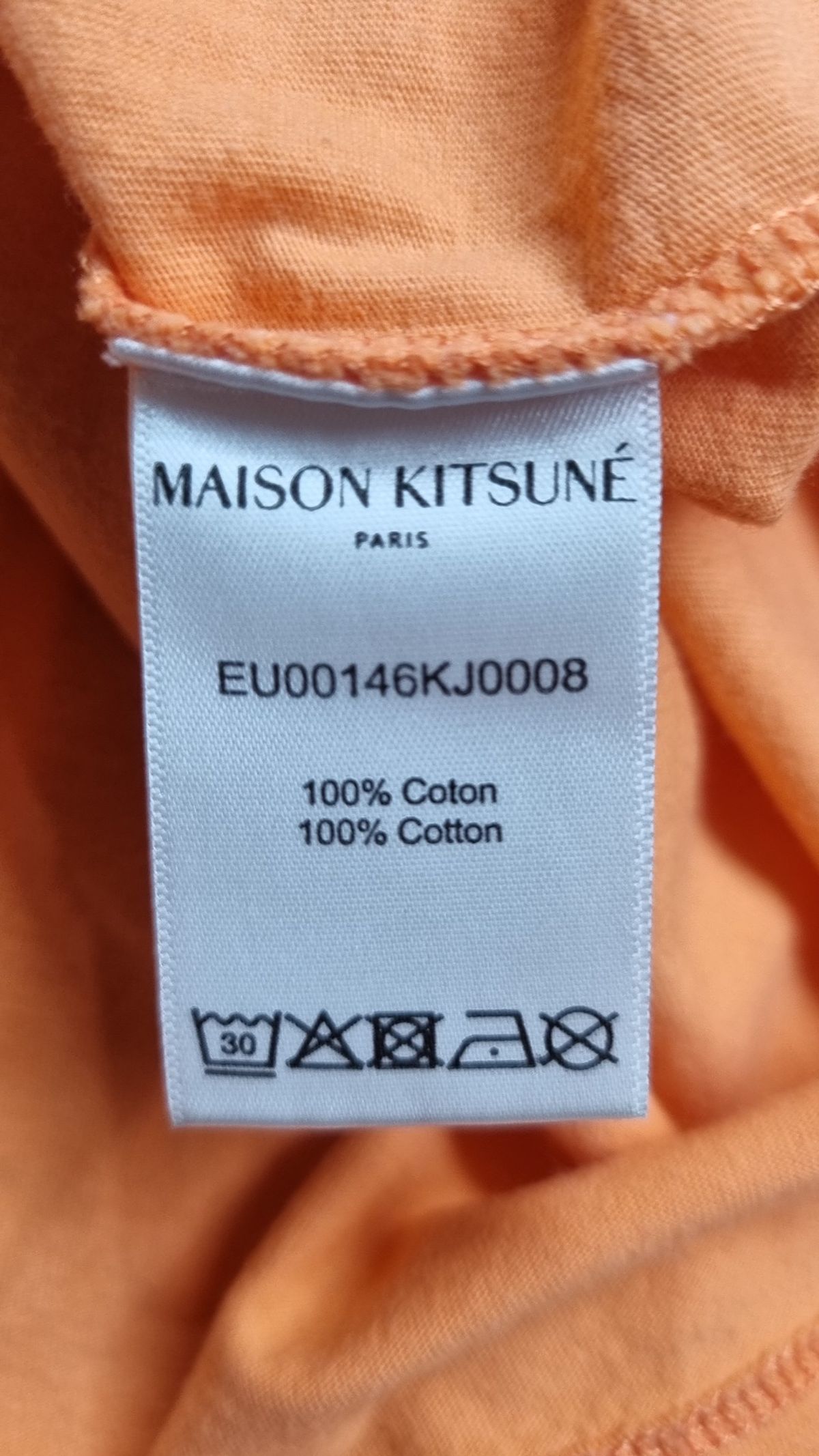 메종 키츠네(MAISON KITSUNE) 메종키츠네 요가 폭스 프린트 티셔츠 오렌지 / EU00146KJ0008-OR L