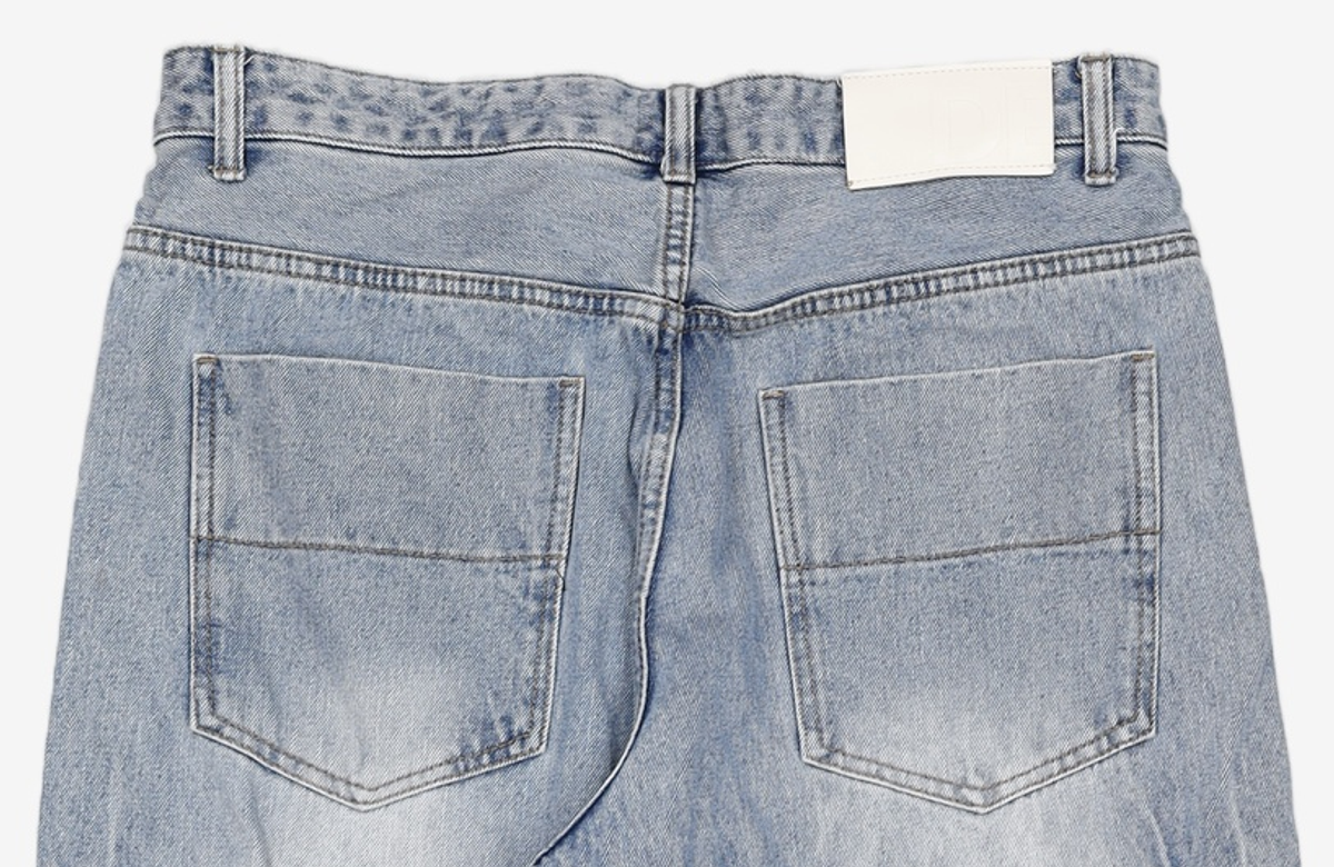 데케트(DECET) Mid Rise Wide Jeans DCPT027BlueCenter 34