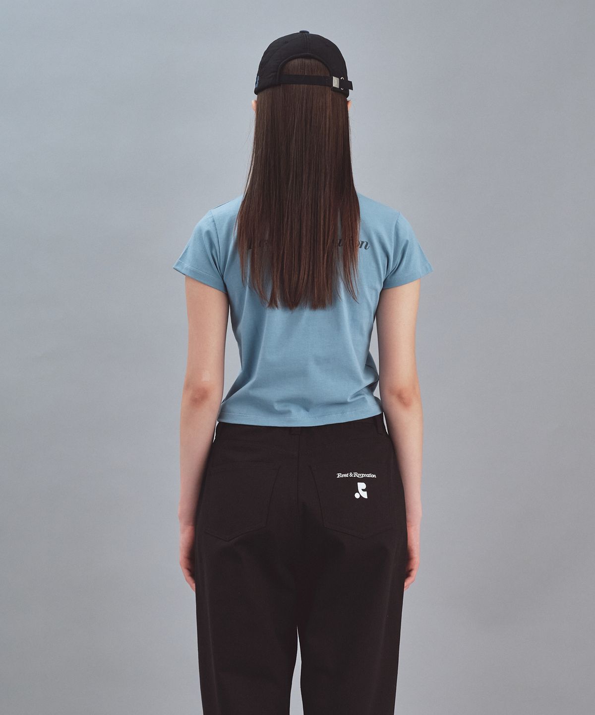레스트앤레크레이션(REST&RECREATION) RR LOGO T-SHIRT - BLUE