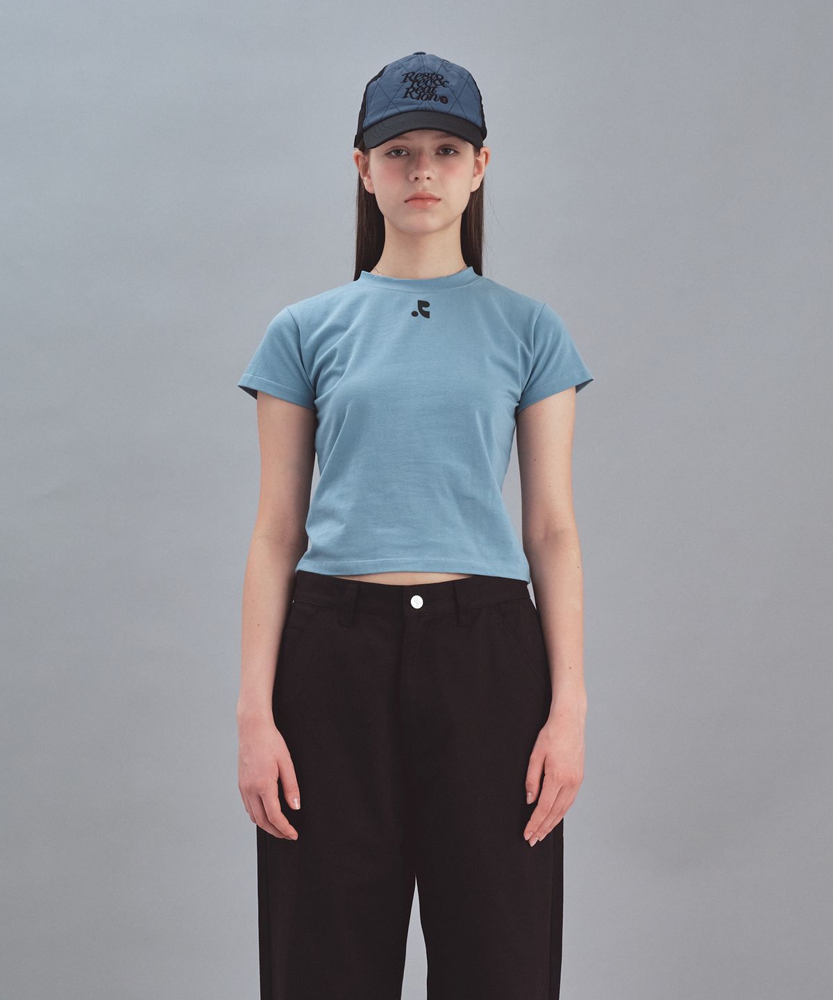 레스트앤레크레이션(REST&RECREATION) RR LOGO T-SHIRT - BLUE