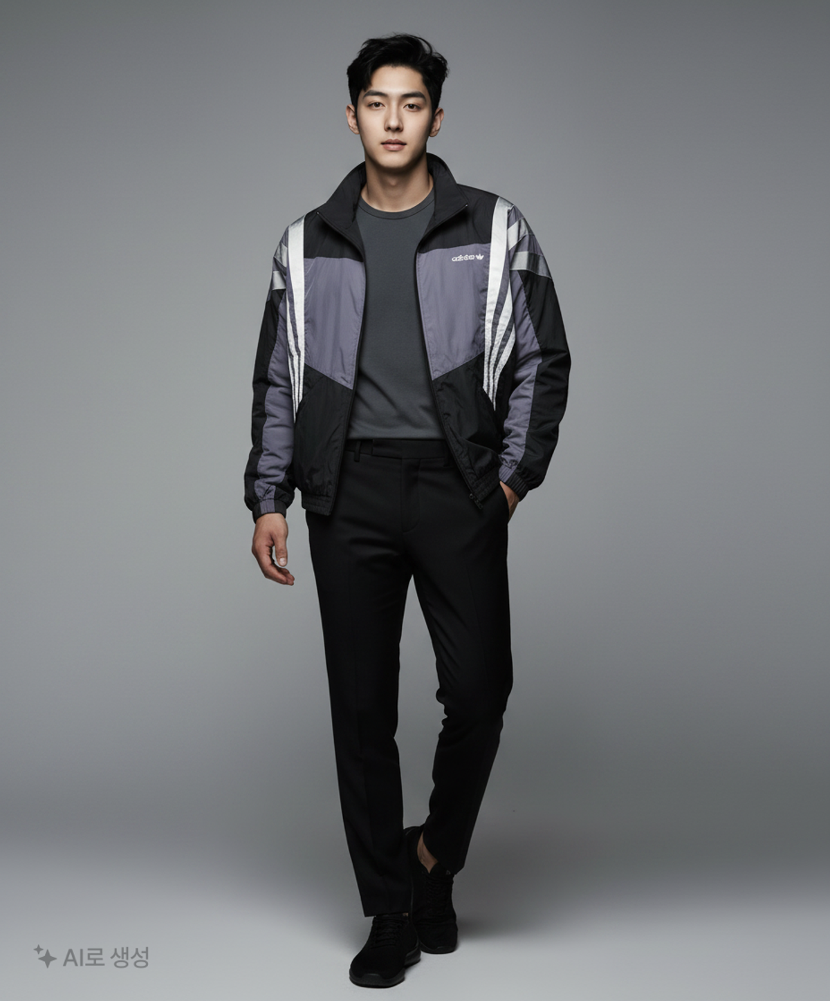 아디다스(ADIDAS) 산티아고 트랙탑 - 블랙 / KS8326 L