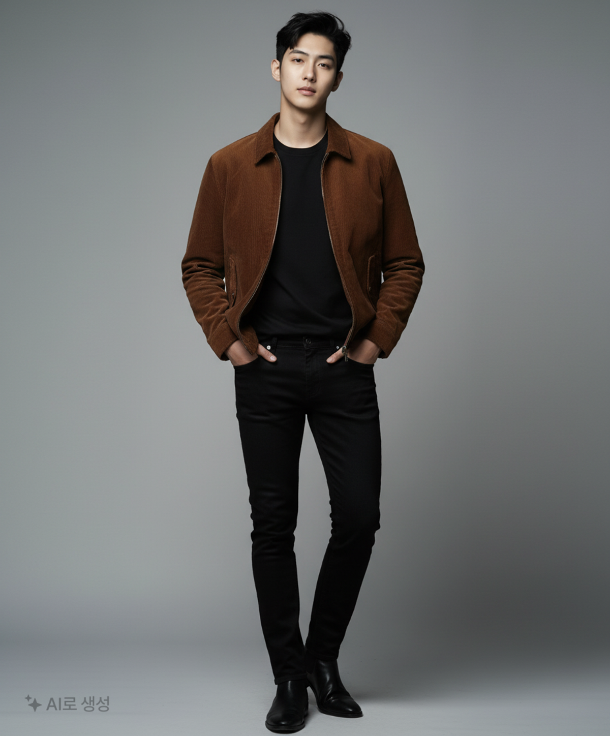 프리즘웍스(FRIZMWORKS) CORDUROY BUDDY HARRINGTON JACKET _ BROWN M