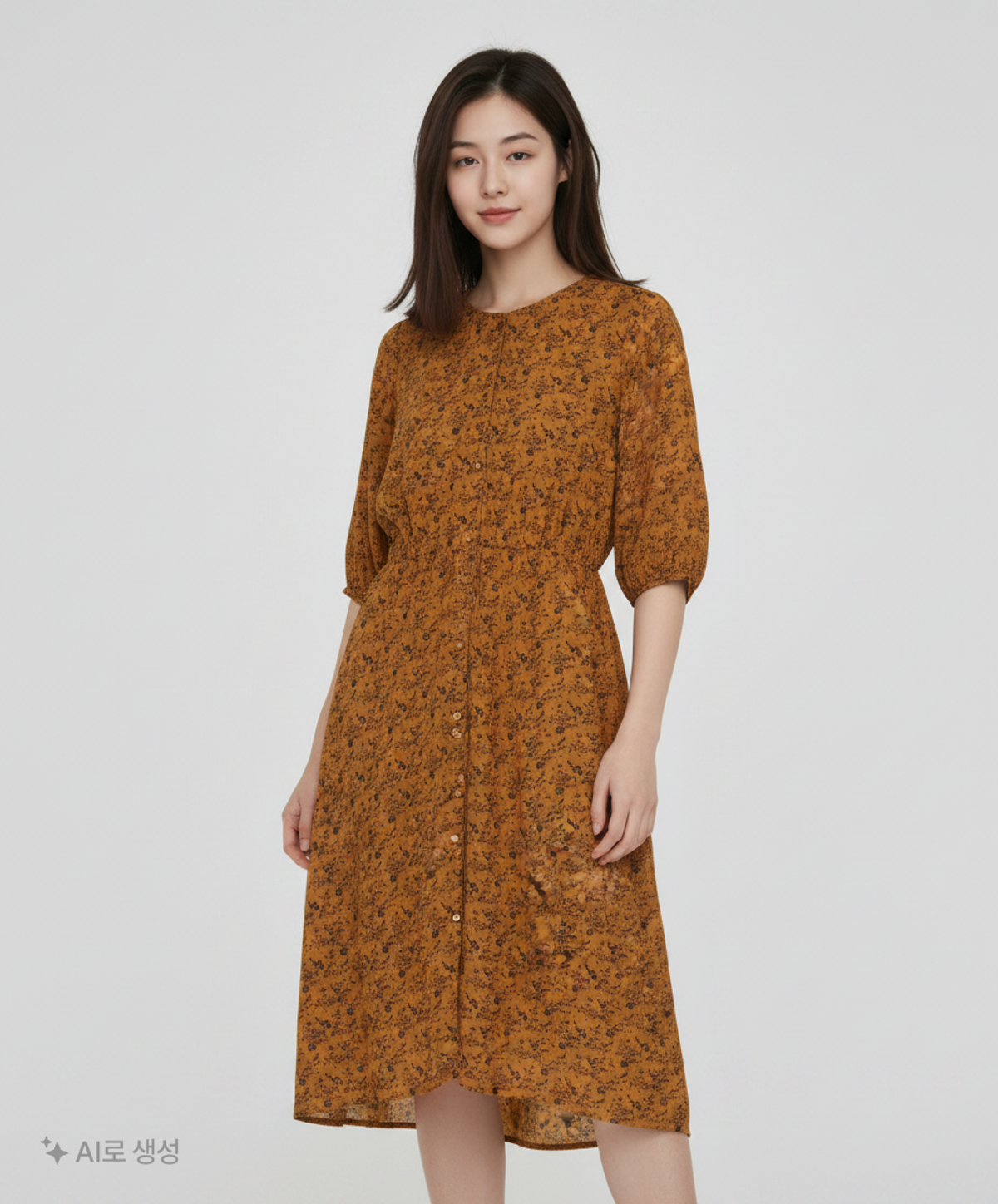 쇼콜 라피네 로브(chocol raffine robe) 미디 원피스 F