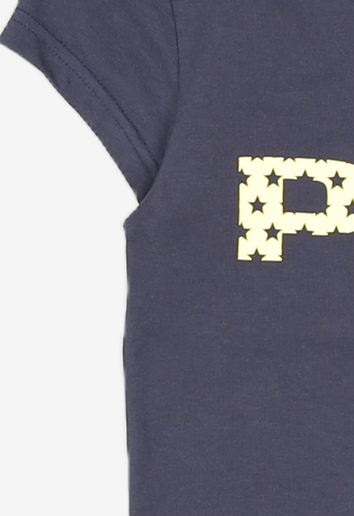 포르테나(PORTERNA) STAR LOGO CAP SLEEVE T-SHIRT-2COLOR XS