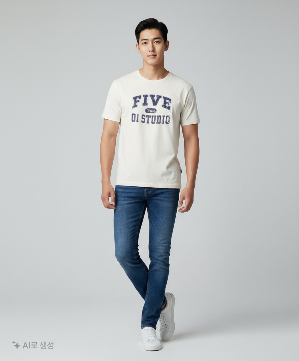 오아이오아이 컬렉션(OIOI COLLECTION) FIVETWO ARCH LOGO T-SHIRT [WHITE] F