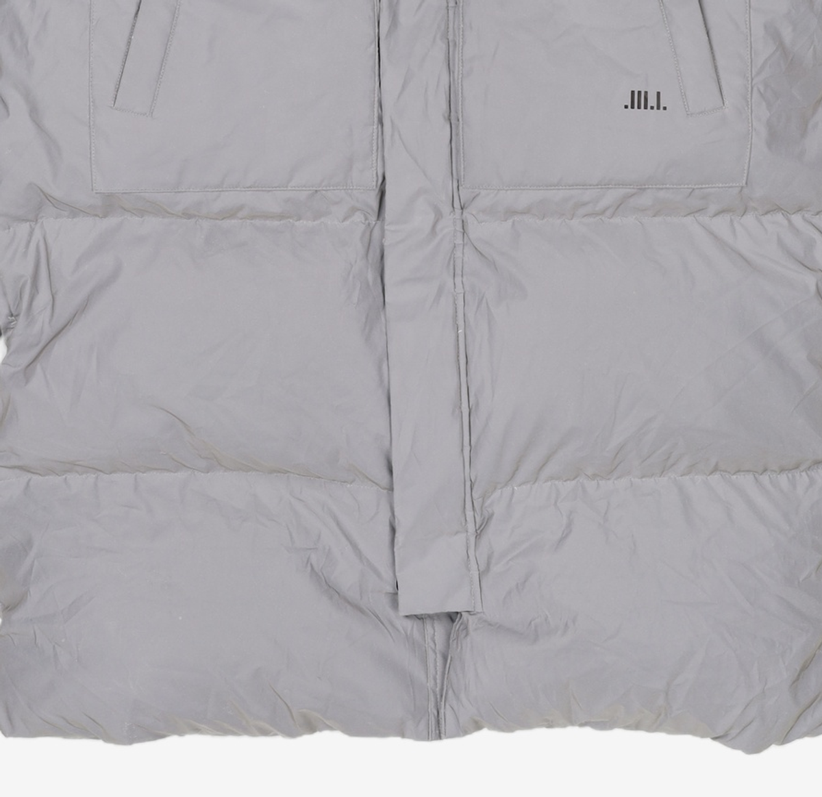 질스튜어트 스포츠 뉴욕(JILLSTUART SPORT NEWYORK) [TRE.S] 실버 하이넥 남성 다운패딩 JMJU8D818SV 105