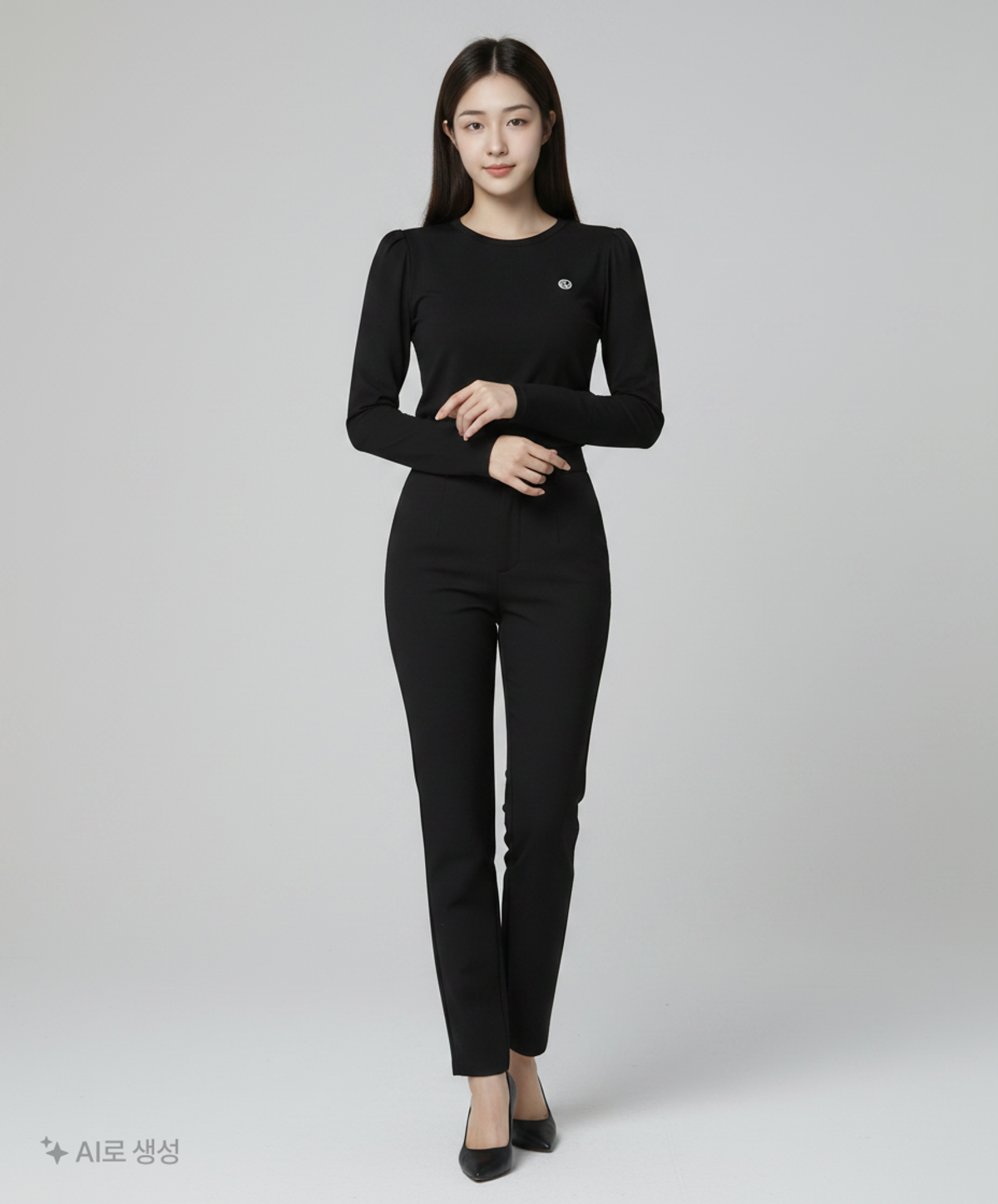 논로컬(NONLOCAL) Emblem Logo T-shirt - Black FREE