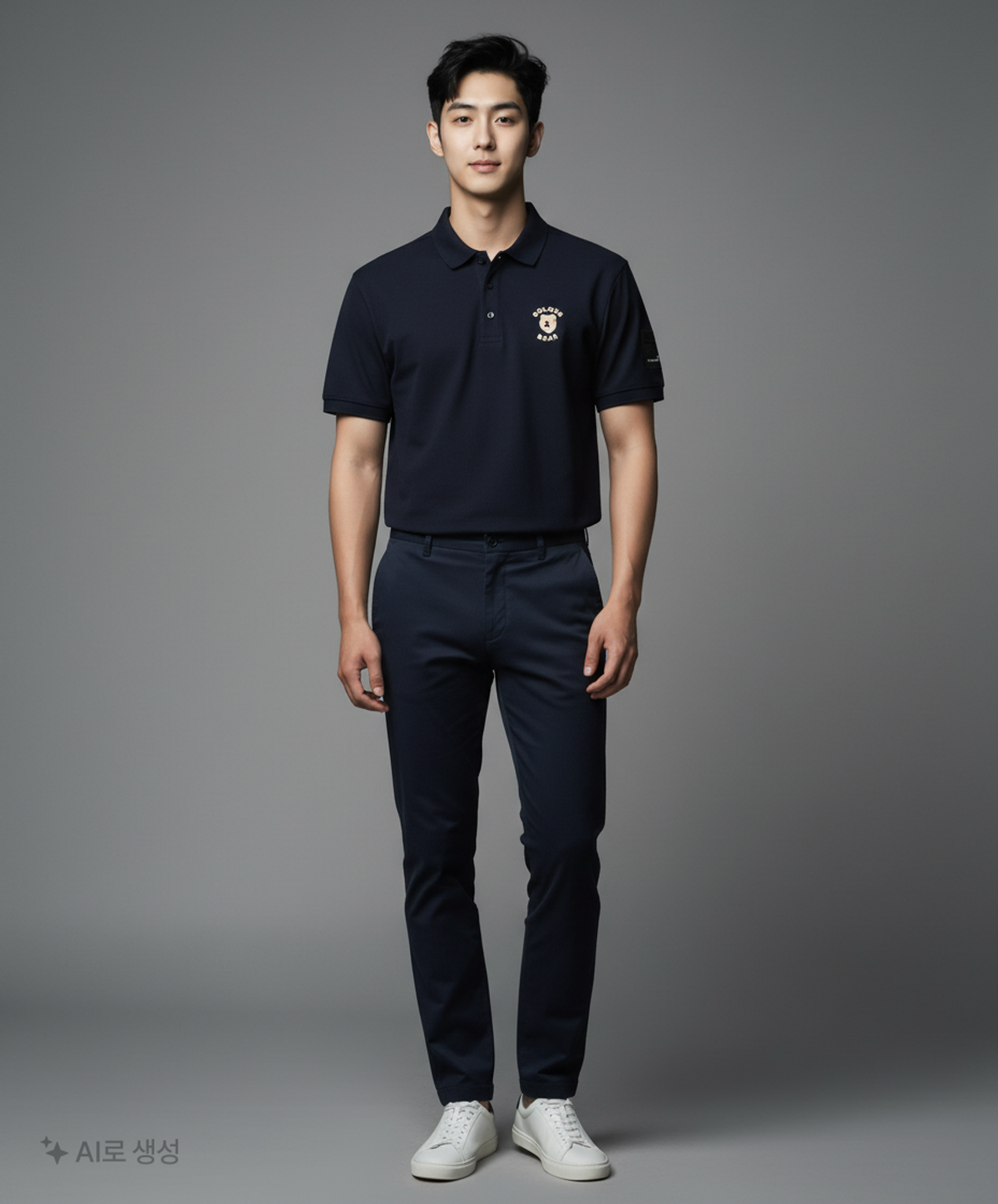 골든베어(GOLDEN BEAR) [Re-Order](MEN) Camo Bear Graphic T-shirt_G4TAW24991BKX L