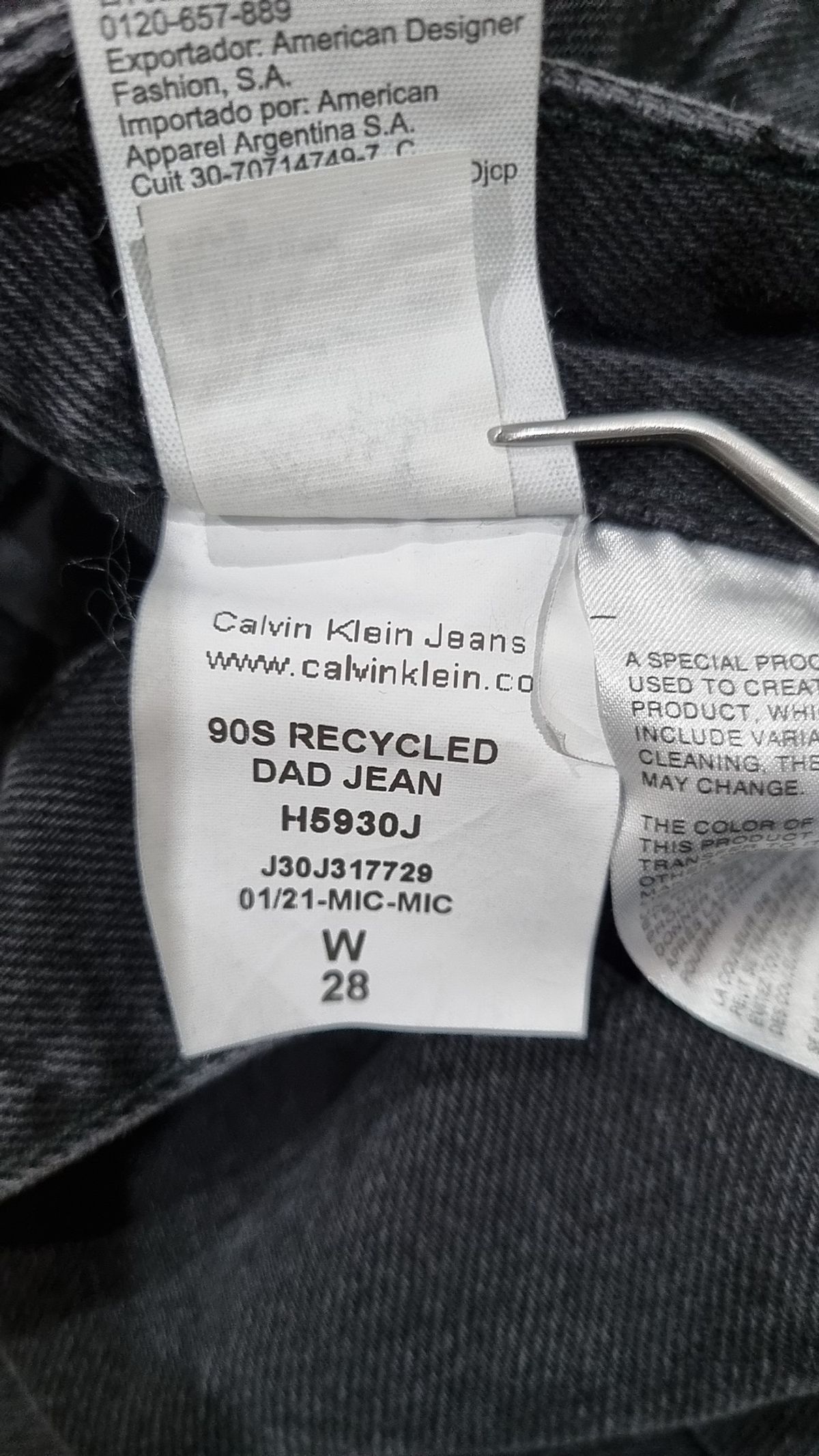 캘빈클라인 진(CALVIN KLEIN JEANS) 청/데님 팬츠 28