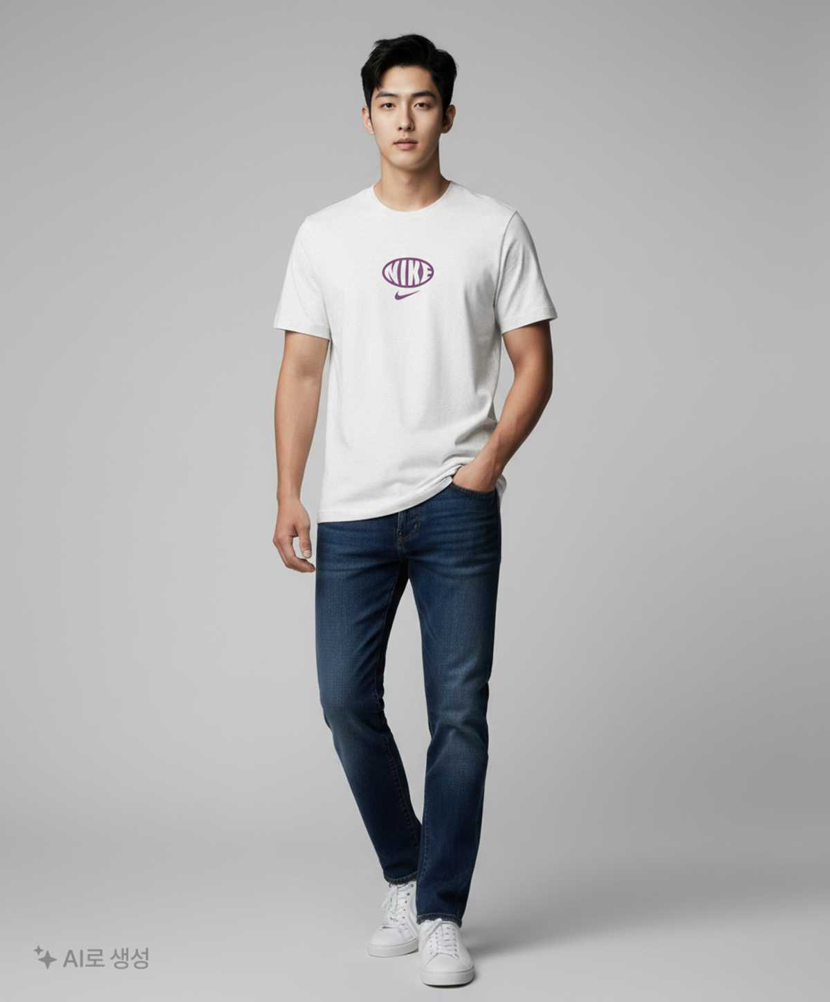 나이키(NIKE) 스포츠웨어 프리미엄 에센셜 티셔츠 M -버치 헤더:바이오테크:서밋 화이트 / IB7554-051 90