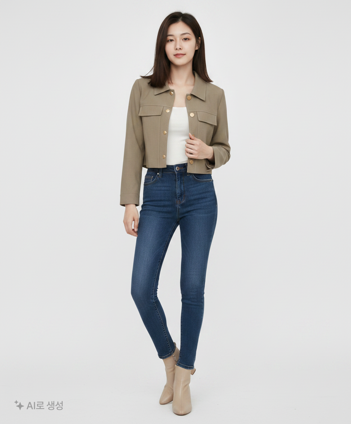 미쏘(MIXXO) 스티치 크롭 자켓 MIWJKD315B M