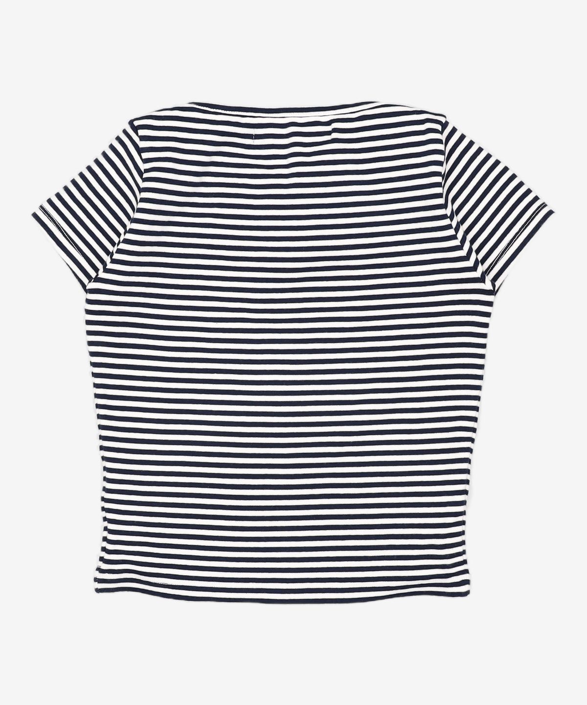 레스트앤레크레이션(REST&RECREATION) STRIPE LIP NECK T-SHIRT - BROWN ONE SIZE