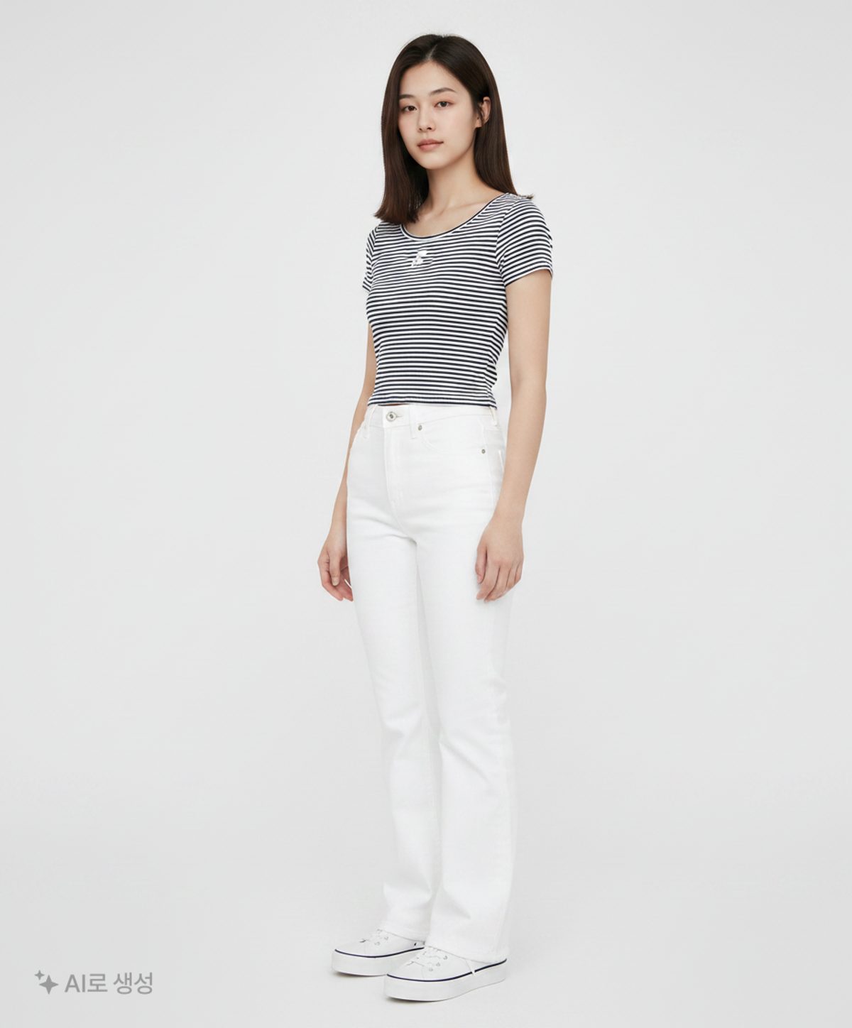 레스트앤레크레이션(REST&RECREATION) STRIPE LIP NECK T-SHIRT - BROWN ONE SIZE