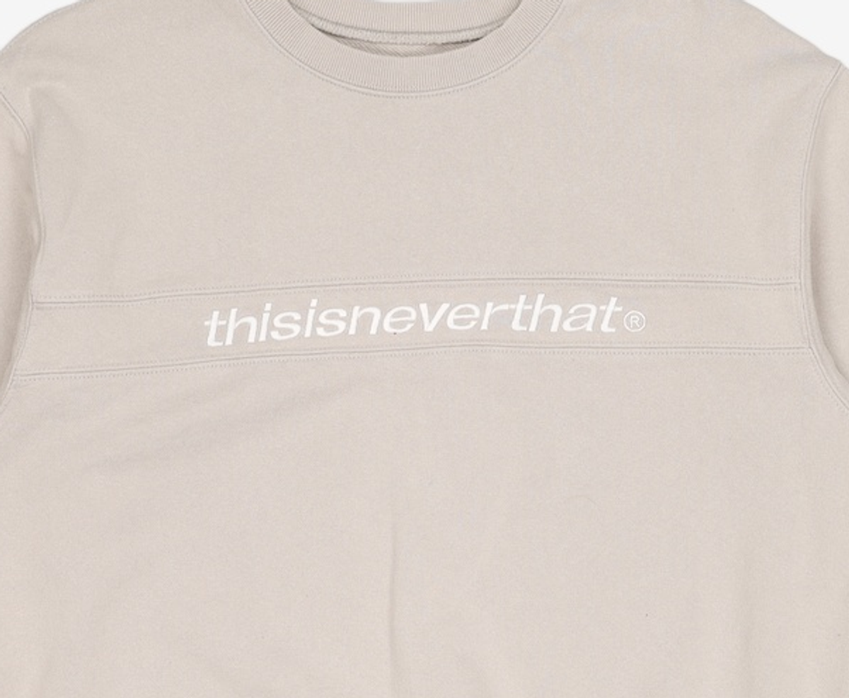 디스이즈네버댓(THISISNEVERTHAT) (SS22) SP-Logo Crewneck Stone L