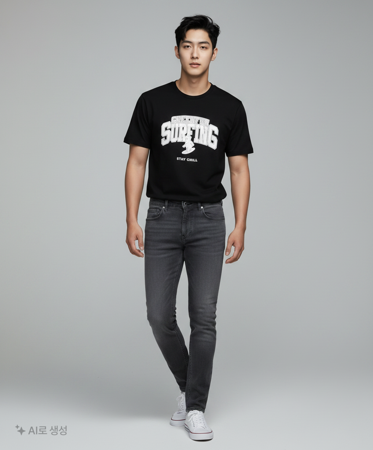 프로젝트엠(PROJECTM) 공용) 문베어 그래픽 반팔티_EPE2TR3950BK 100