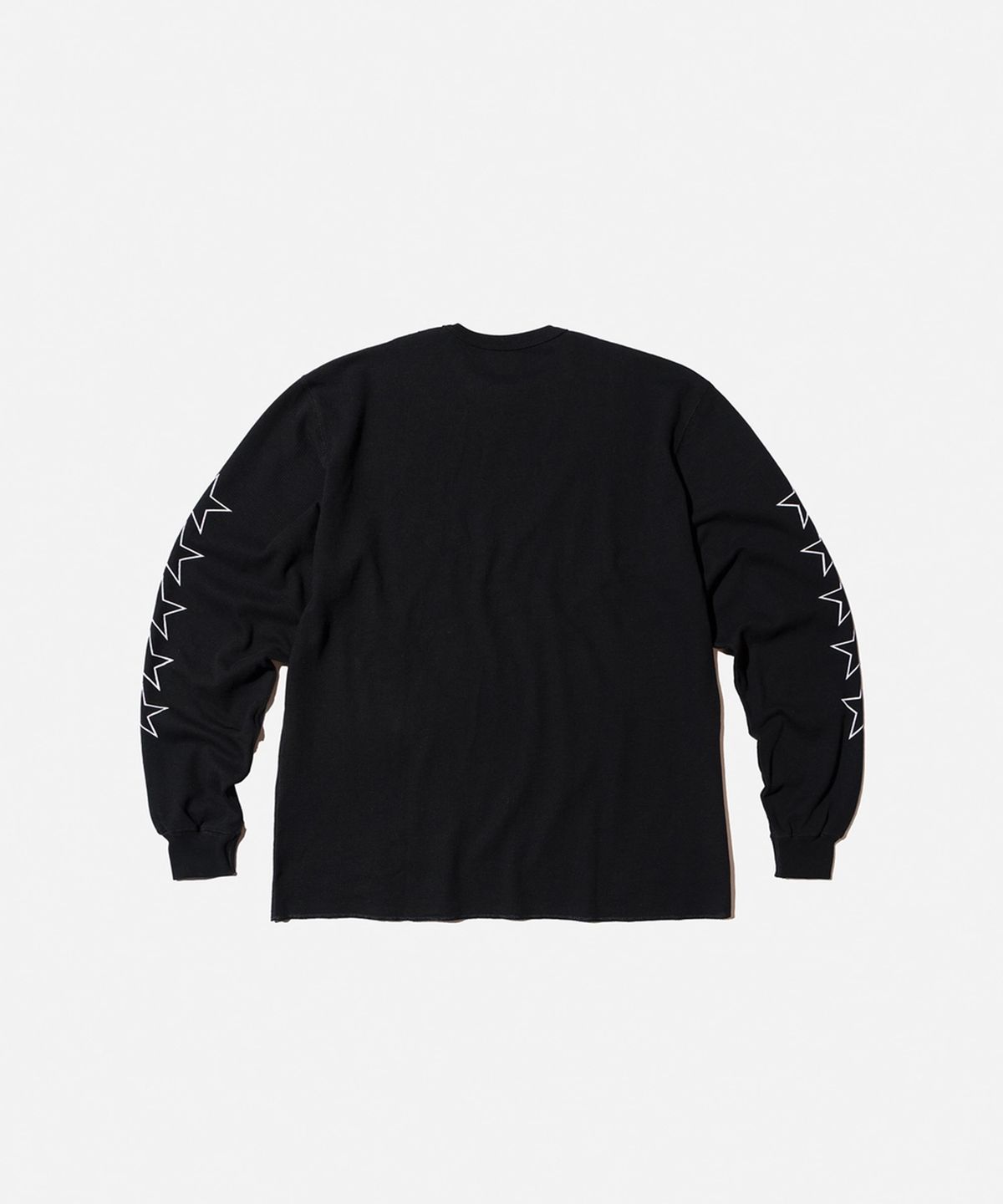벤슨 레더스(VANSON LEATHERS) 벤슨 레더 5 스타 롱 슬리브 와플 티셔츠 / 블랙