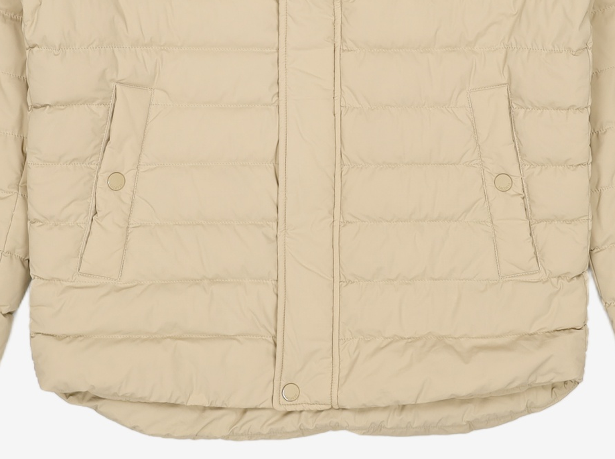 라코스테(LACOSTE) 남성 하이넥 경량 다운 블루종 BH684E-20C_02S 48