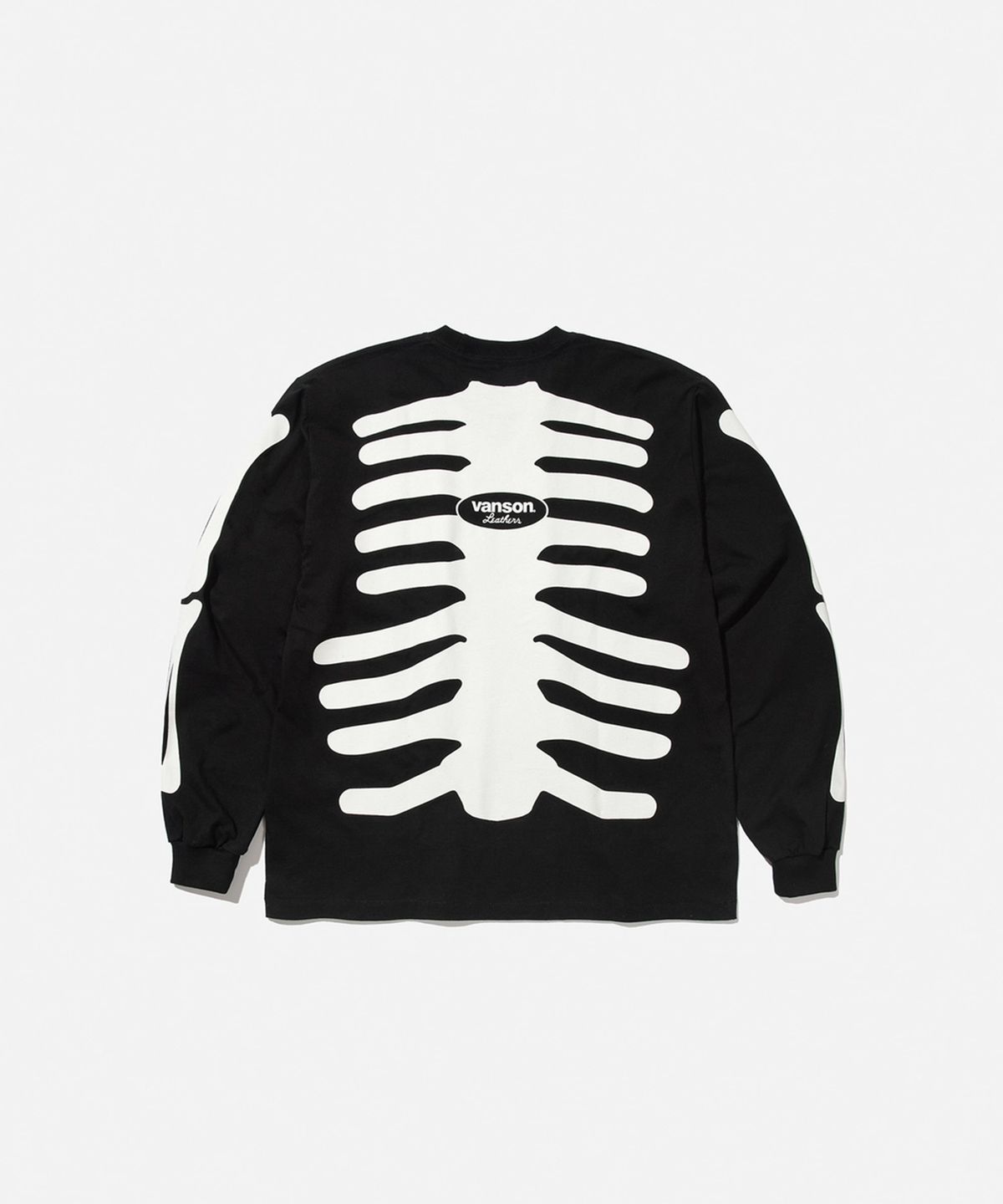 벤슨 레더스(VANSON LEATHERS) 벤슨 레더 카툰 스타일 본 롱 슬리브 티셔츠 / 블랙