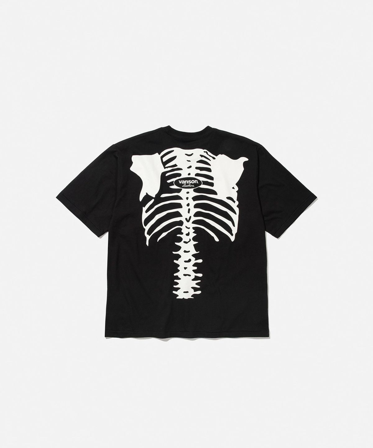 벤슨 레더스(VANSON LEATHERS) 벤슨 레더 오리지날 본 티셔츠 / 블랙