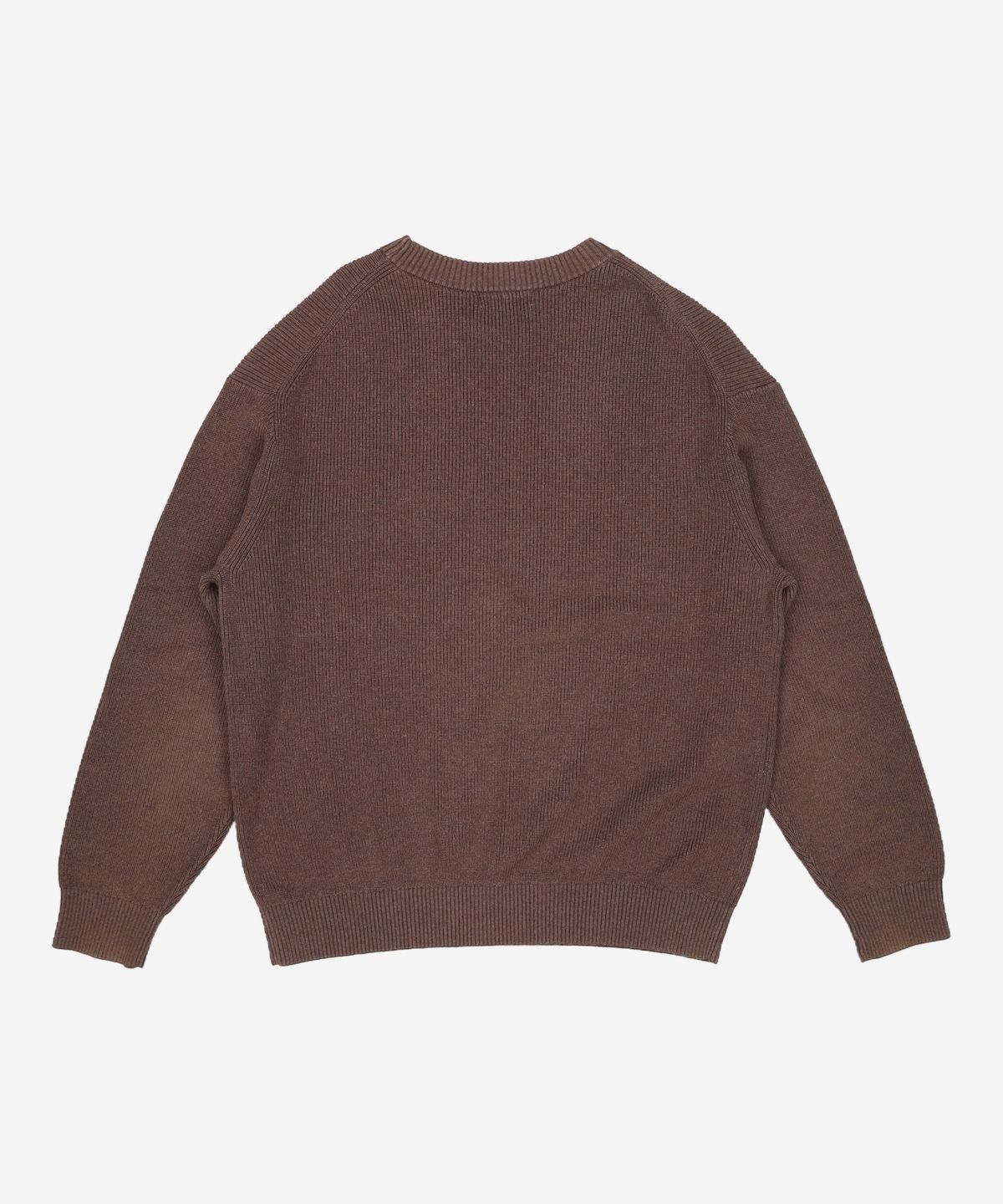 더니트컴퍼니(THEKNITCOMPANY) 마일드 코튼 리브드 니트 [브라운] L