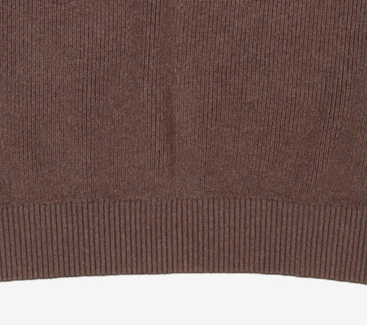 더니트컴퍼니(THEKNITCOMPANY) 마일드 코튼 리브드 니트 [브라운] L