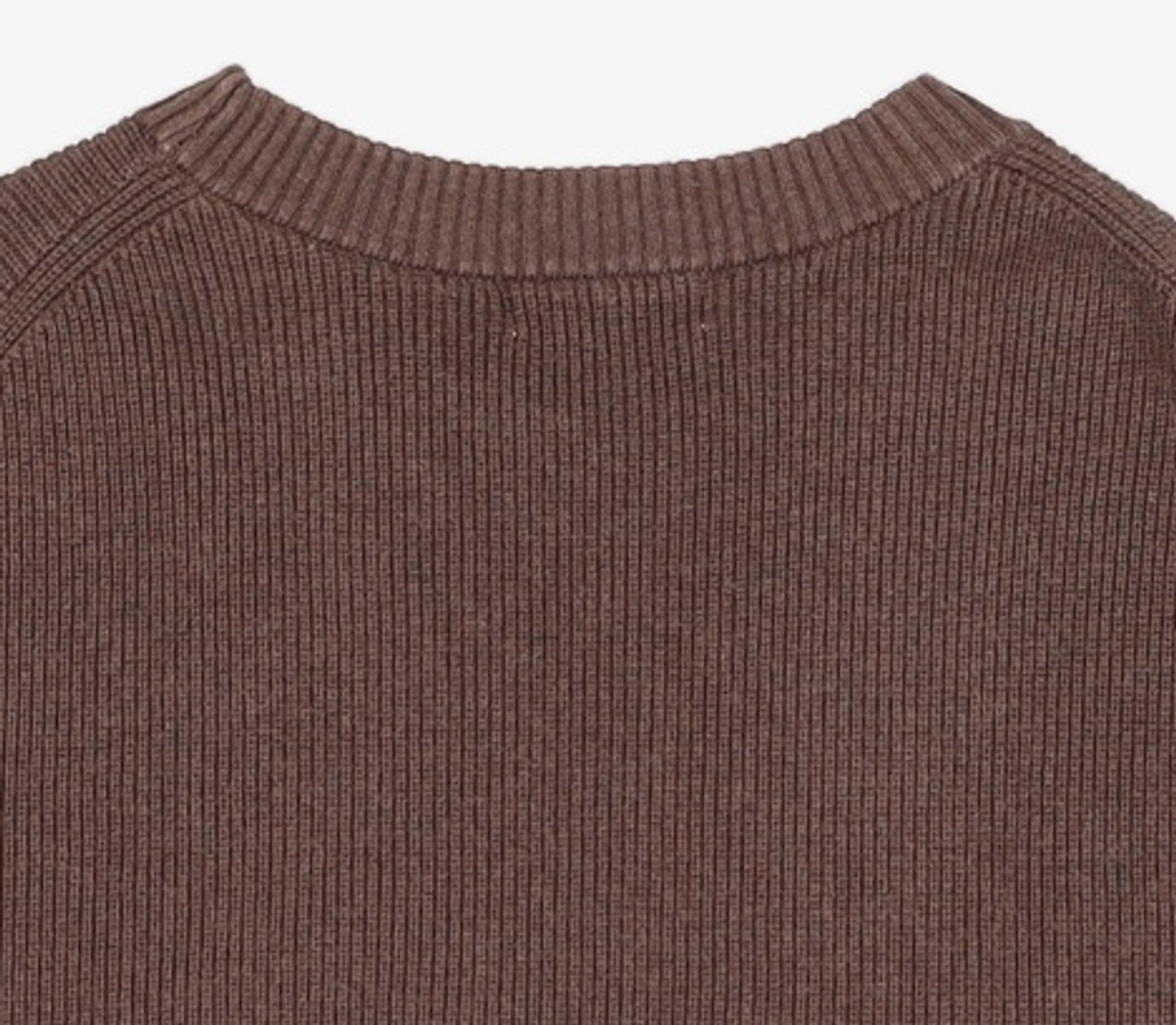 더니트컴퍼니(THEKNITCOMPANY) 마일드 코튼 리브드 니트 [브라운] L