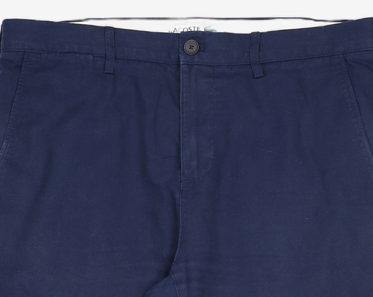 라코스테(LACOSTE) 남성 슬림핏 코튼린넨 트윌 치노팬츠 HH8948-52G 166 44