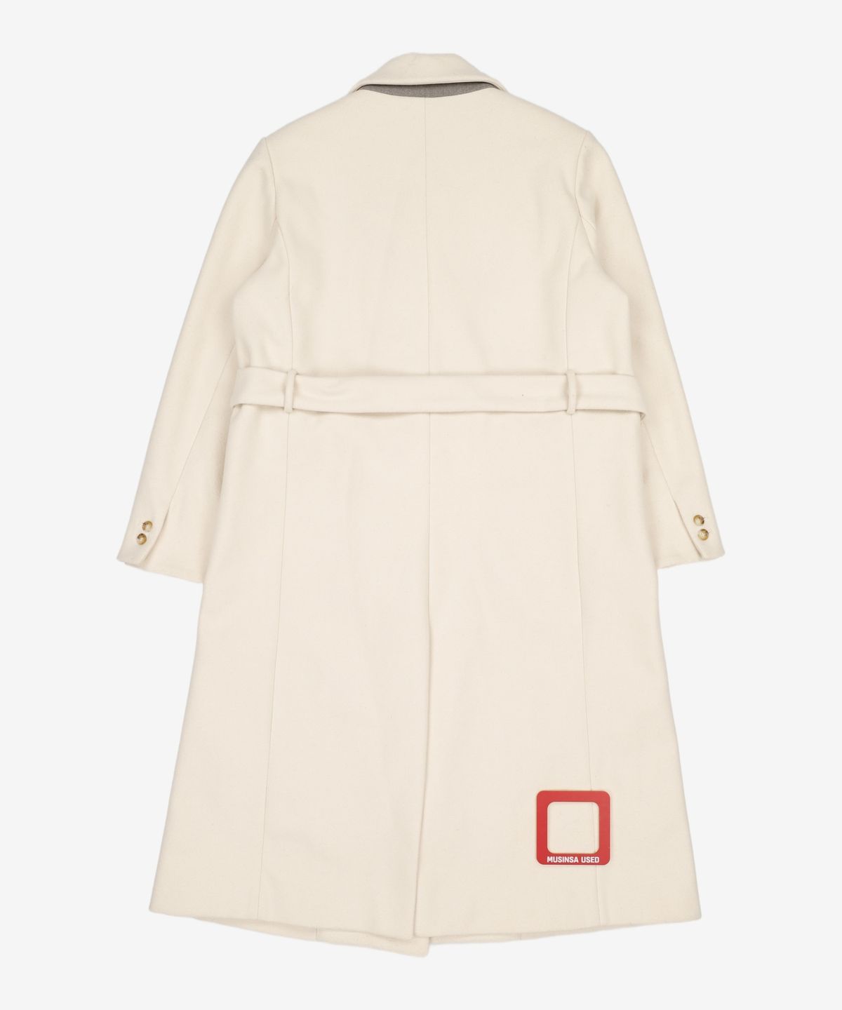 미쏘(MIXXO) 테일러드 더블 벨티드 롱코트 MIWJHBV93B L