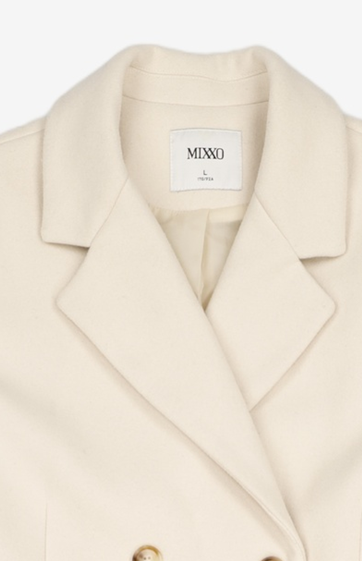 미쏘(MIXXO) 테일러드 더블 벨티드 롱코트 MIWJHBV93B L