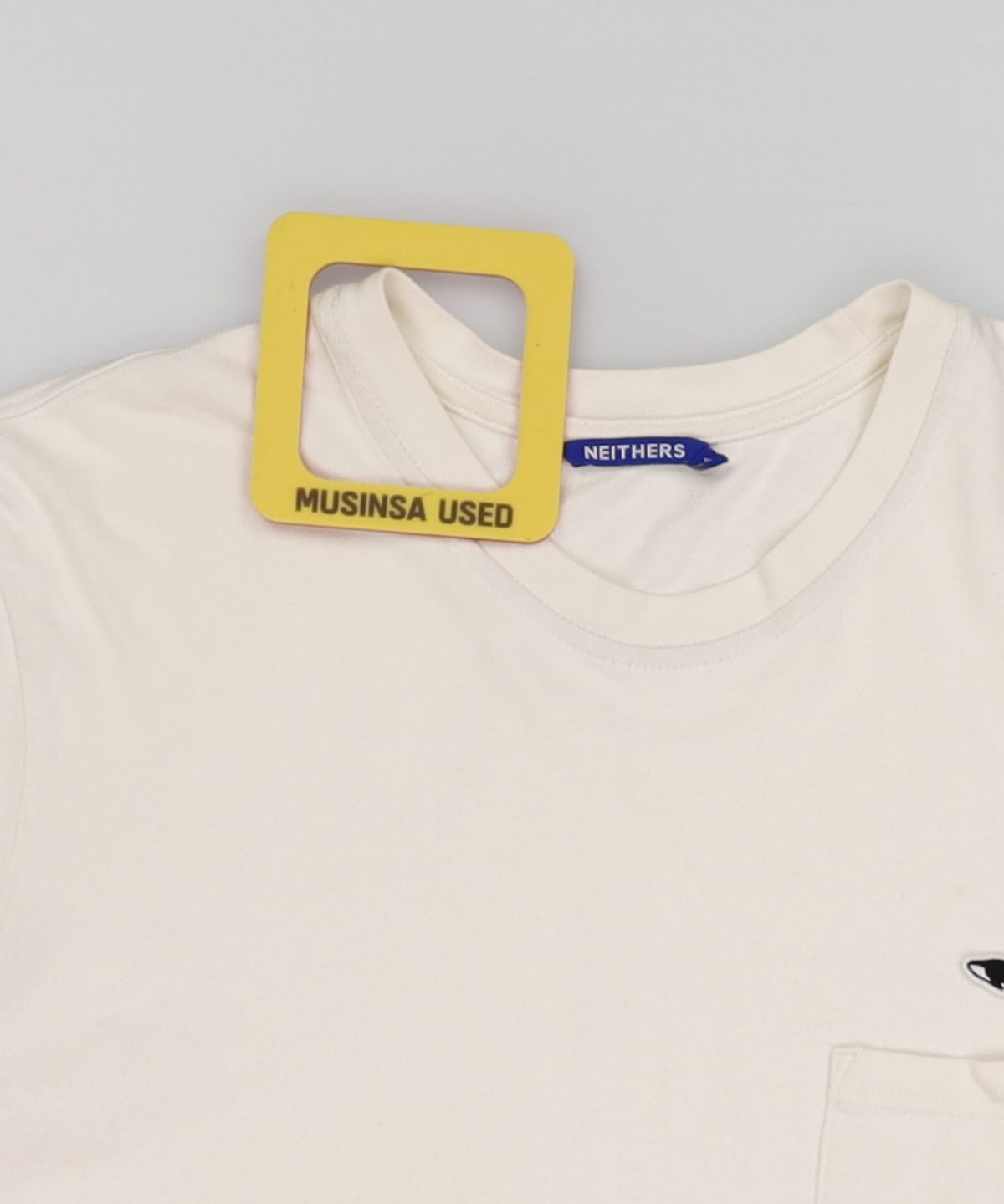 네이더스(NEITHERS) 1-POCKET T-SHIRT (YELLOW) 4