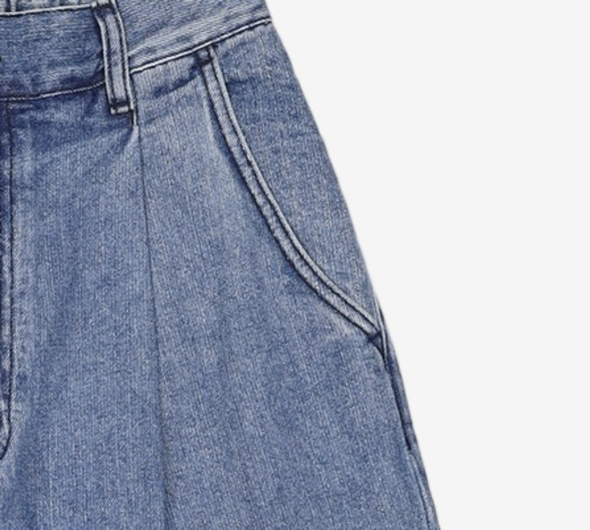 로드 존 그레이(LORD JOHN GREY) one tuck easy denim pants blue washed M