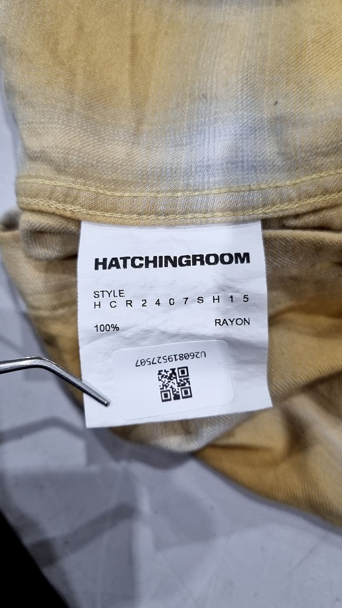 해칭룸(HATCHINGROOM) Box Shirt Ombre Check Yellow 2