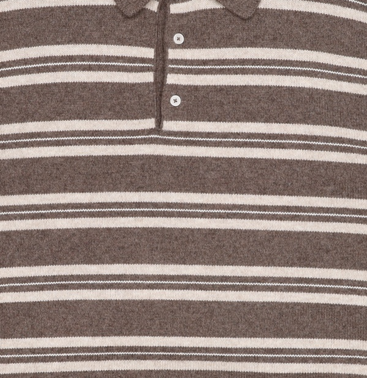 티엔지티(TNGT) Oversized Stripe Polo Knit Top (Brown) TNSW5F112W2 105