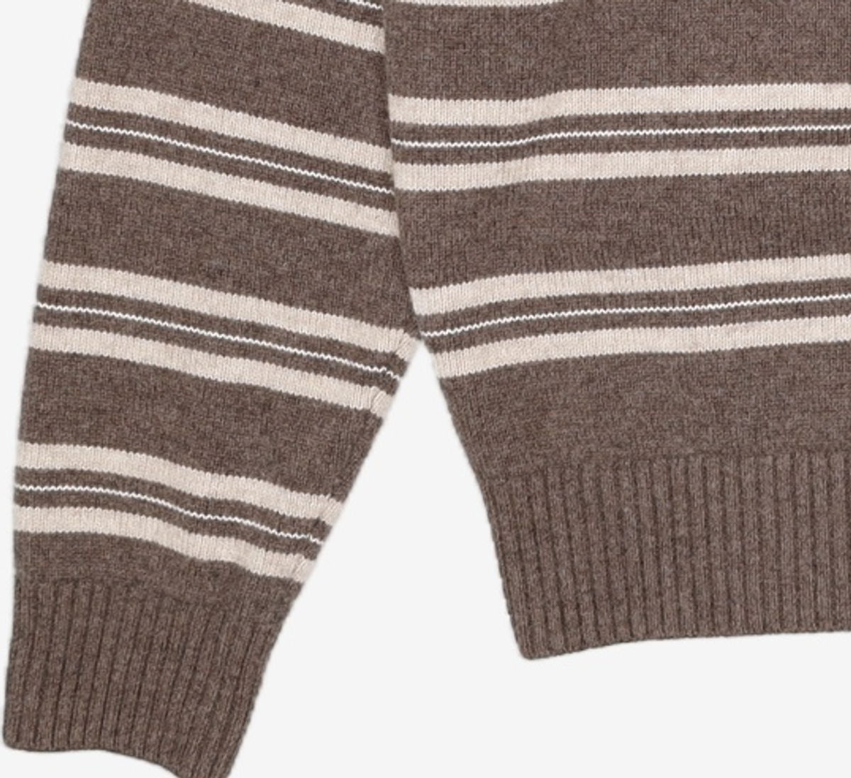 티엔지티(TNGT) Oversized Stripe Polo Knit Top (Brown) TNSW5F112W2 105