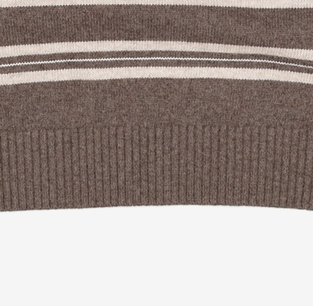 티엔지티(TNGT) Oversized Stripe Polo Knit Top (Brown) TNSW5F112W2 105
