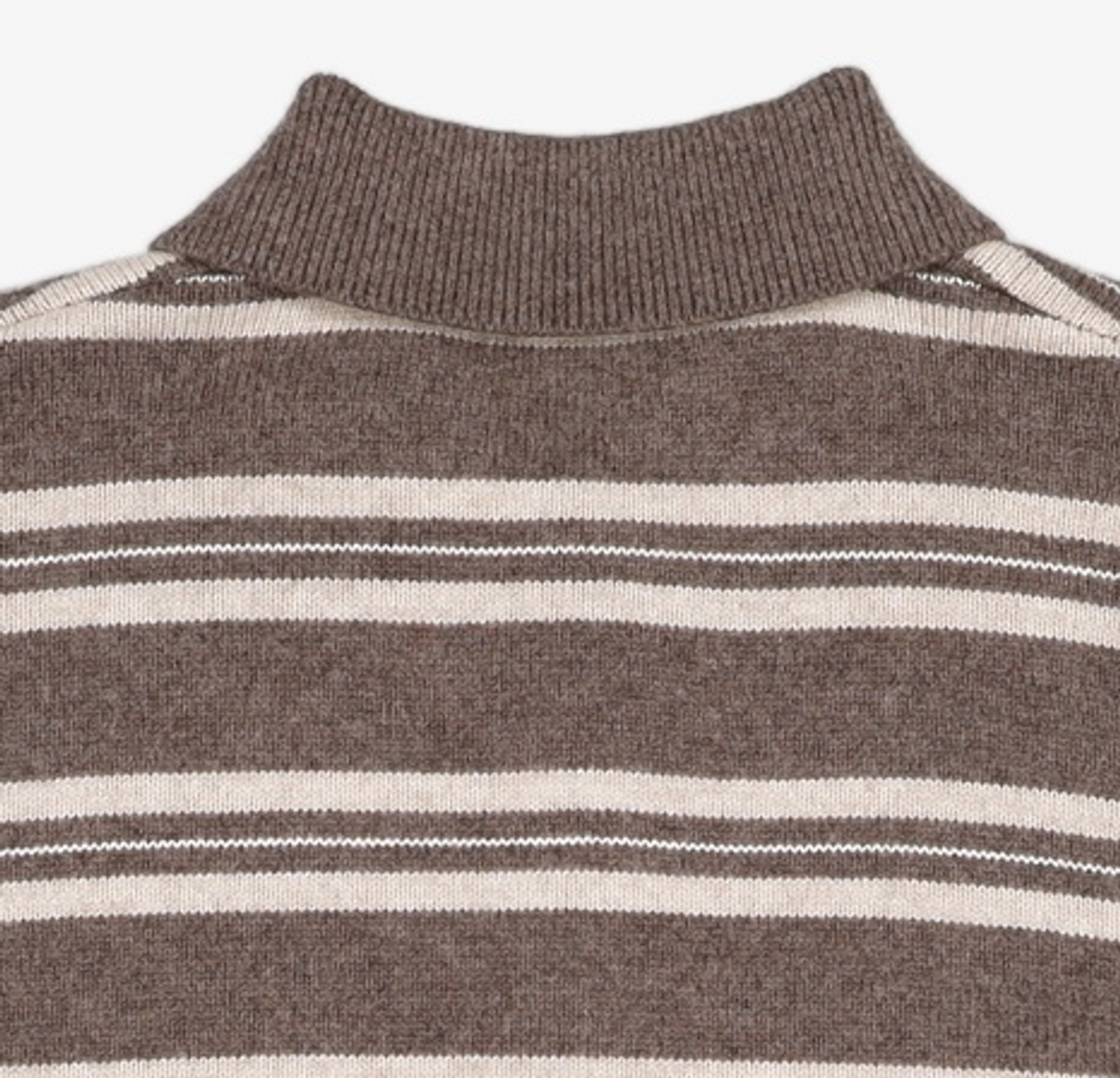 티엔지티(TNGT) Oversized Stripe Polo Knit Top (Brown) TNSW5F112W2 105