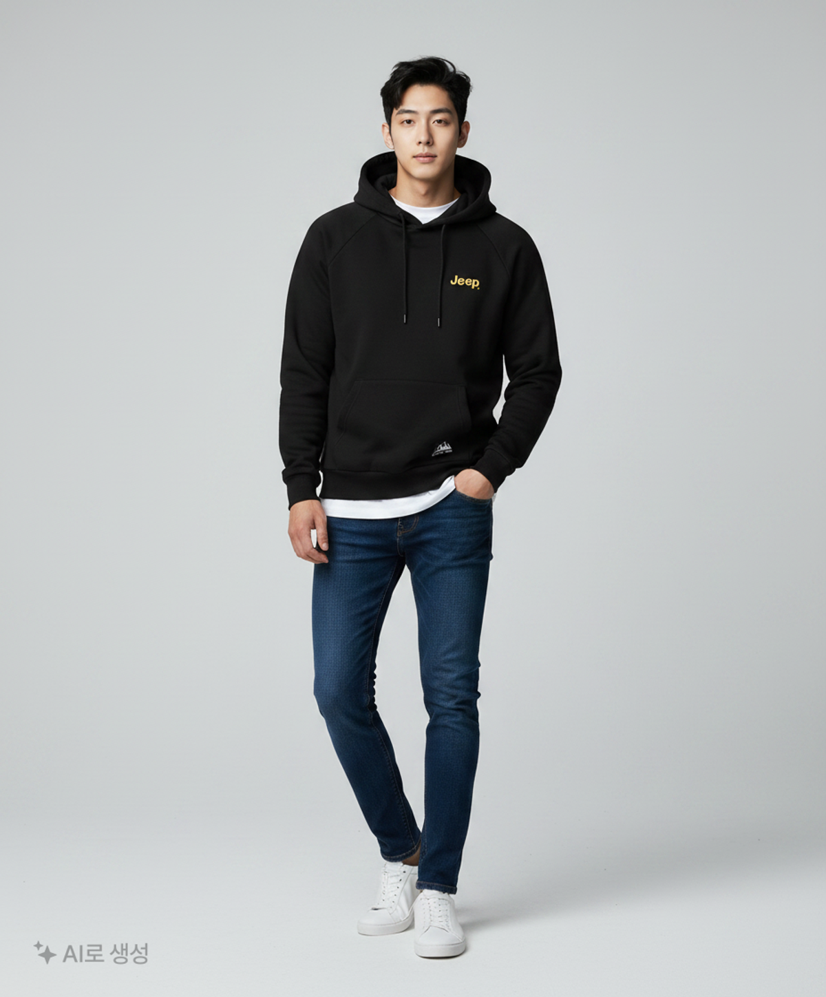 지프(JEEP) 후드 티셔츠 L