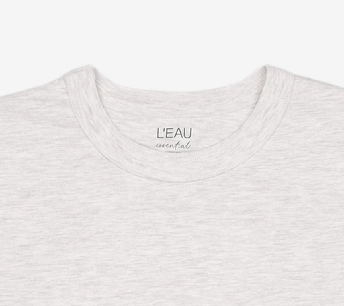 로우(L'EAU) [8th] Loke washed tee_light grey XL