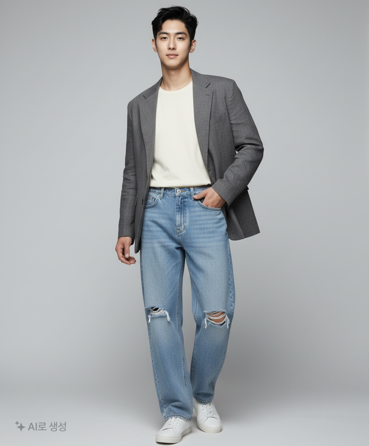 랩(LAP) 청/데님 팬츠 76CM/94CM