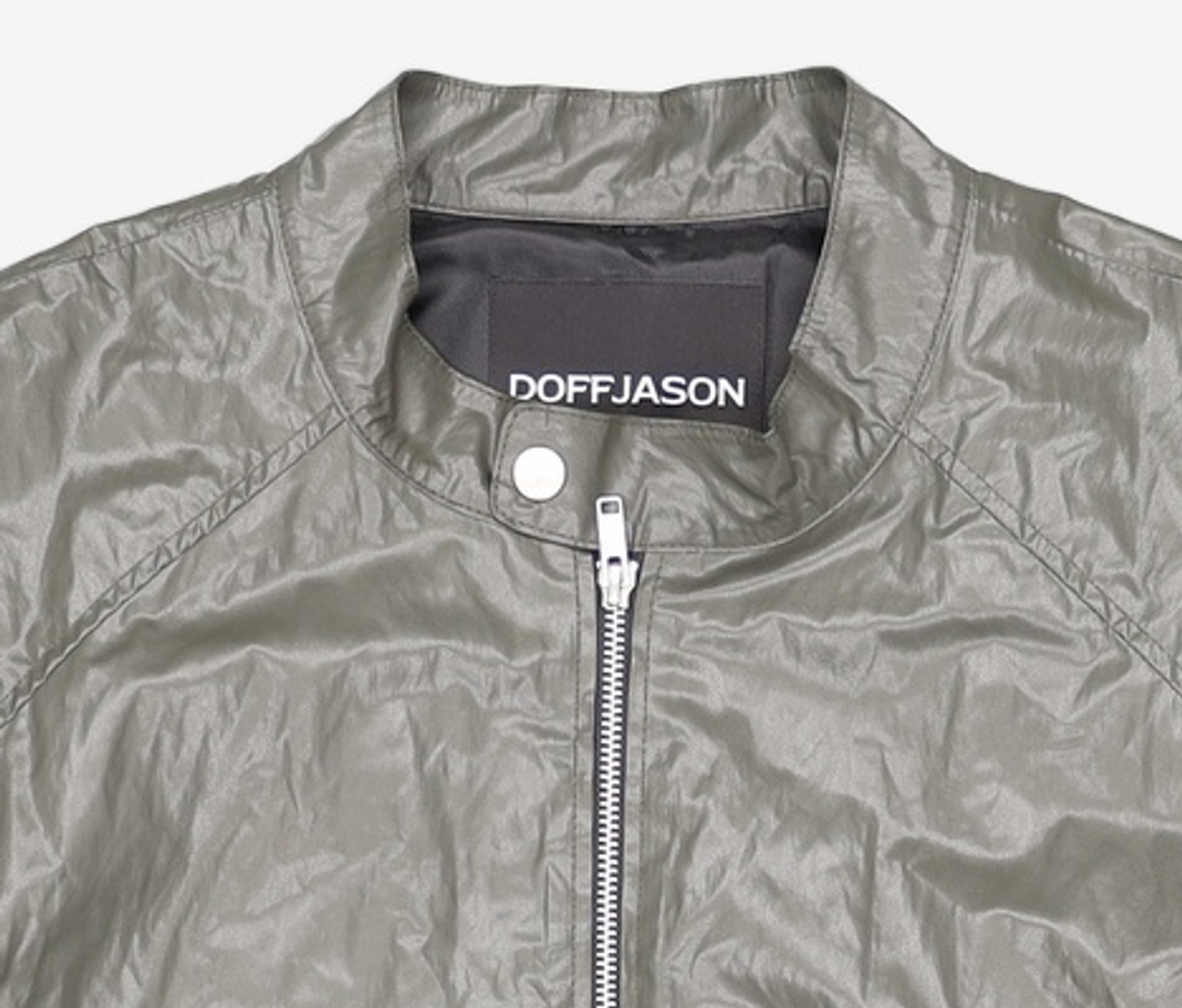 도프제이슨(DOFFJASON) 패널드 스포티 레더 자켓 KHAKI XXL