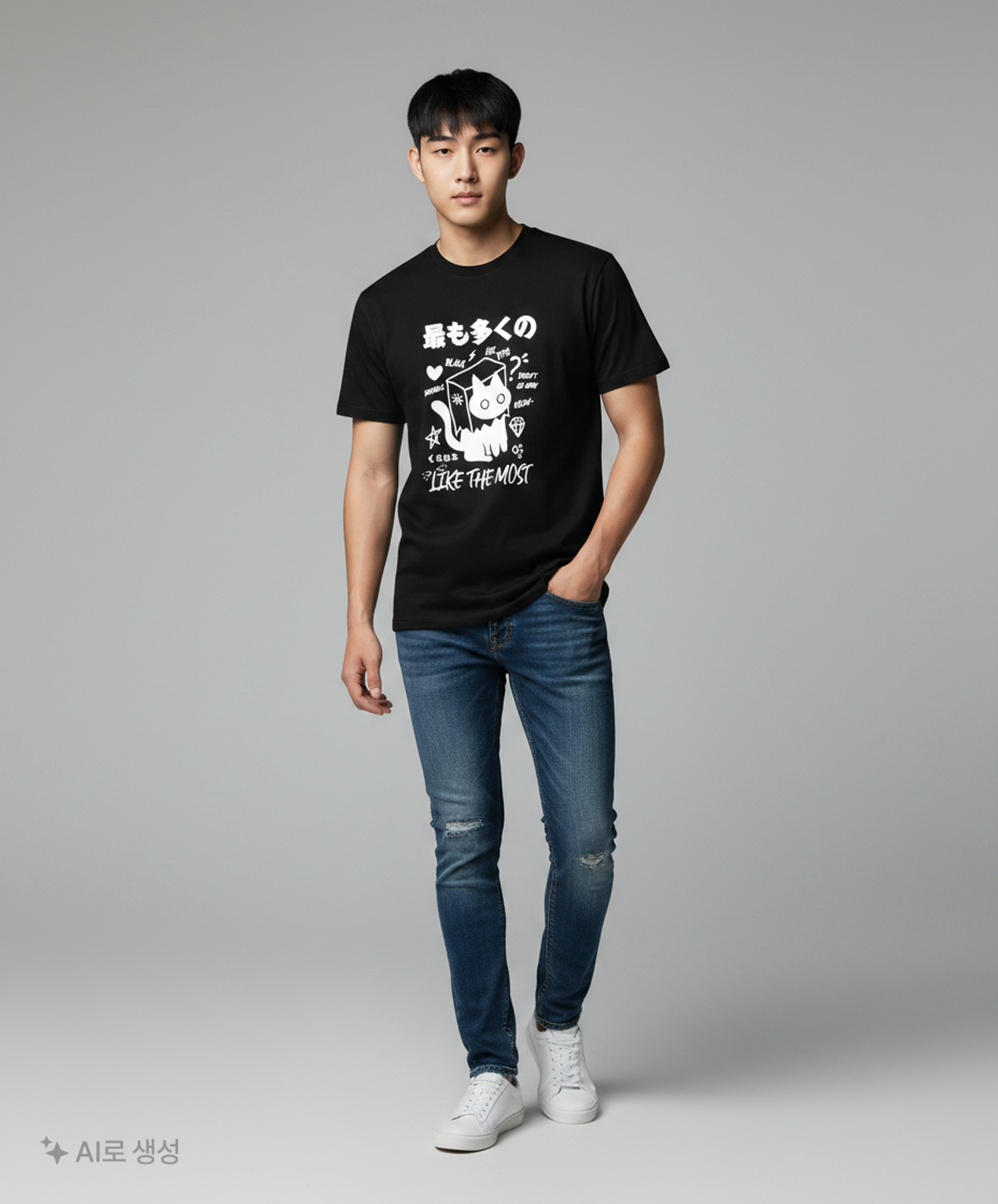 라이크더모스트(LIKE THE MOST) 반소매 티셔츠 L