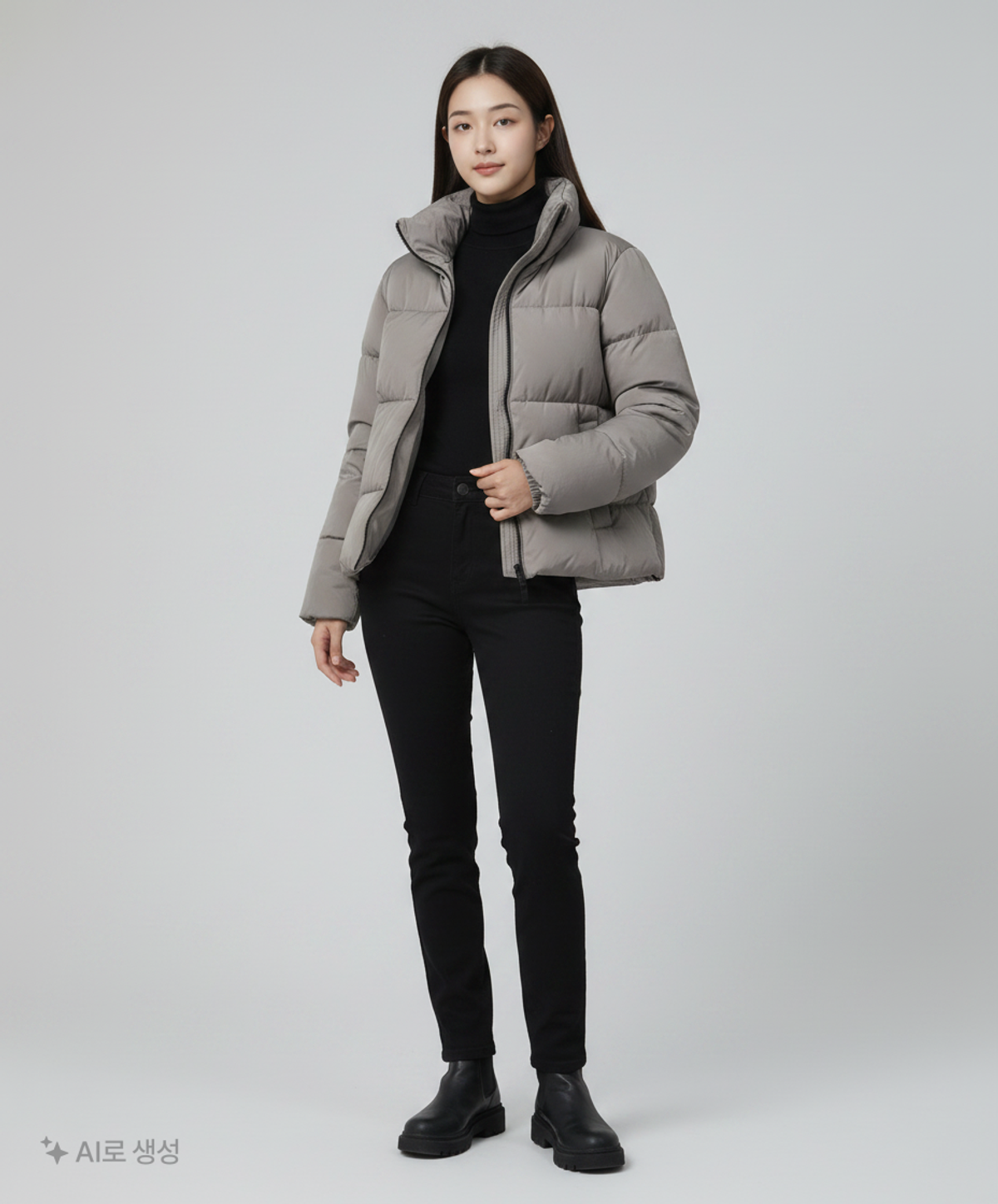 아디다스(ADIDAS) 글램 온 푸퍼 자켓 W - 그레이 / FT2534 XS