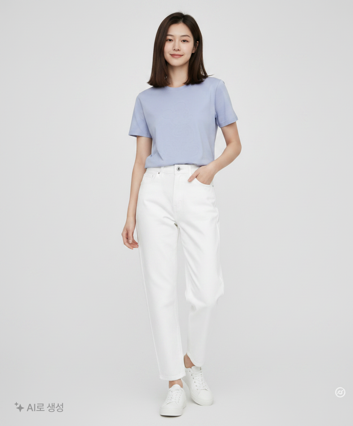 인디고뱅크(INDIGO BANK) 반소매 티셔츠 90