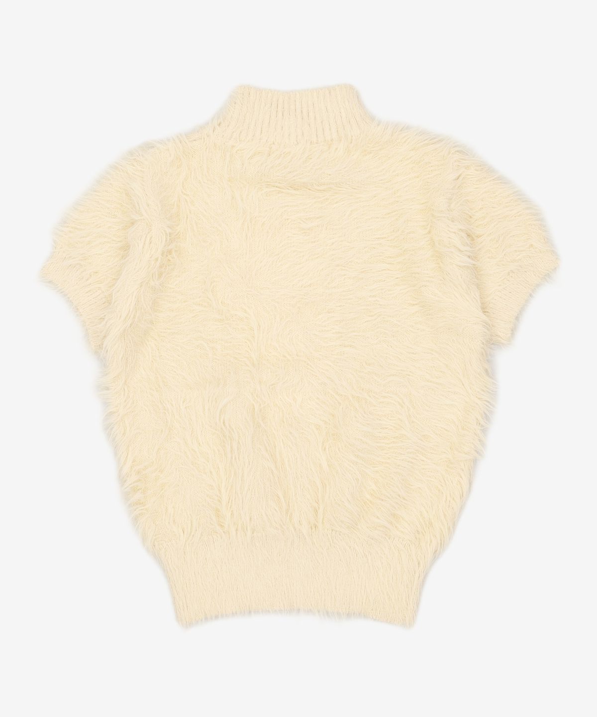 마가린핑거스(MARGARIN FINGERS) HAIRY HIGH NECK KNIT (LIGHT YELLOW) FREE