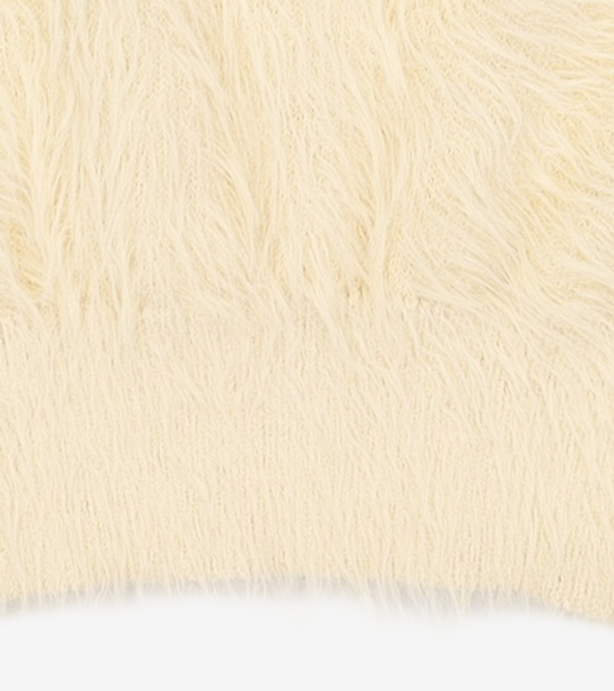 마가린핑거스(MARGARIN FINGERS) HAIRY HIGH NECK KNIT (LIGHT YELLOW) FREE